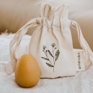 Beeswax Egg Candle