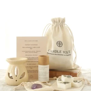 En lugn stund – self care kit med aromalampa, doftpraliner & ametist