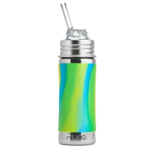 Pura Kiki Sugrörsmugg Kiddo 325 ml / aqua swirl