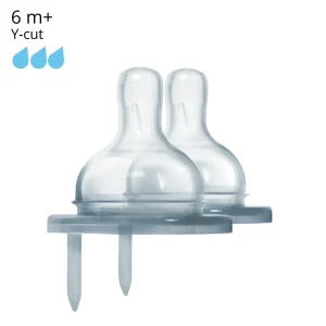 Pura Kiki Dinapp 2-pack (6m+/Y-cut for thick drinks)
